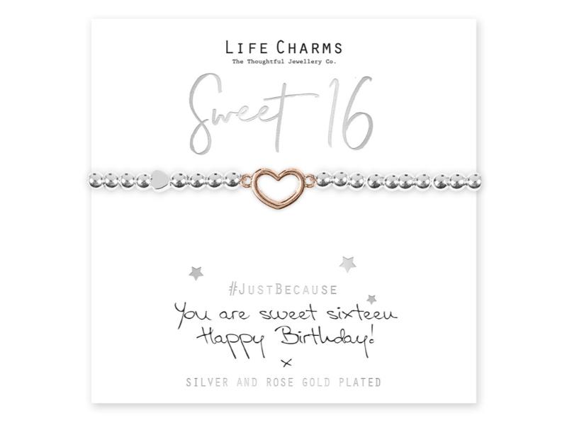 LIFE CHARMS BRACELET SWEET 16